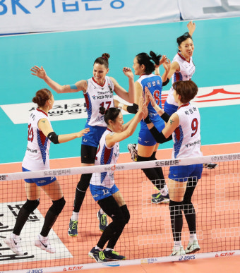 도로공사, 기업은행에 3연승...창단 첫 챔프전 우승
