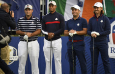 포섬 싹쓸이 유럽, 라이더컵 첫날 미국에 5-3 우세