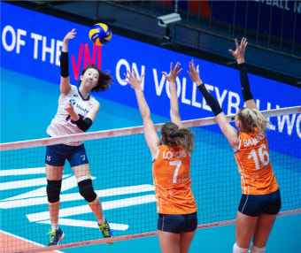 한국 여자배구, 네덜란드에 0-3 패배...VNL 1주차 3연패