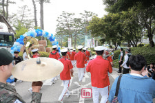 [포토] 서원밸리 그린 콘서트 1사단 군악대, 골프장으로