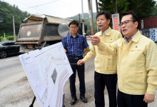 [포토]주요 사업 대상지 현장 점검하는 홍귀선 의정부시 부시장