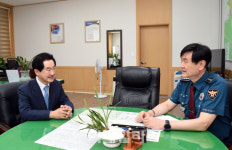 [포토]안병용 의정부시장 불철주야 시민 안전 위한 노고에 감사하다