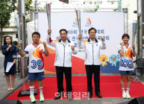 [포토] 강북구, 성화봉송행사