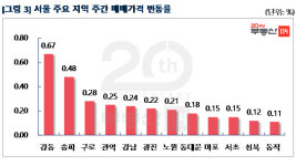 매물 품귀에 서울 아파트값 한주 새 0.21% 올랐다