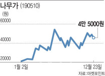 드림텍 품에 안긴 나무가…주가는 엇갈려