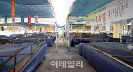 [포토]전국 최대 5일장 성남 모란시장, 코로나19로 휴장