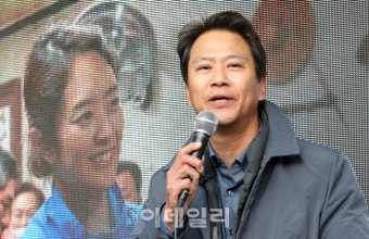 [포토]고민정 후보 지원 호소하는 임종석 전 비서실장