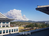 안동 풍천면 야산서 산불…산림당국 헬기 투입해 진화 중