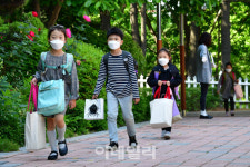 [포토]가방메고 등교하는 학생들