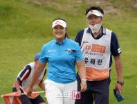 [포토] 유해란 '아쉬운 경기였어요'