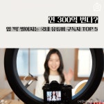 [카드뉴스] 연수익 300억? 입 떡 벌어지는 국내 유튜버 TOP 5
