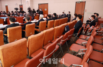 [포토]법사위 국정감사, '코로나19 예방에 비운 자리'