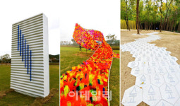 귀신고래 헤엄치고, 우주 빛 끌어모은 열린 미술관
