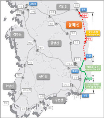 동해선 전철화 공사 4662억 투입…2022년 완공 목표