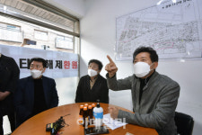 [포토]오세훈, 장위뉴타운 재개발 추진위 간담회