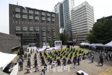 [포토]옛 남영동 대공분실 자리에서 열린 6.10 민주항쟁 기념식