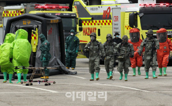 [포토] 드론테러 대비한 민관군 합동훈련