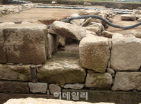 [포토] 경복궁 화장실 유구 출수구