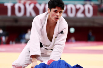 [도쿄올림픽]男유도 -60kg 김원진, 동메달 무산...뼈아픈 지도패