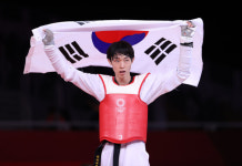 [도쿄올림픽]장준, 남자 58㎏급 동메달…한국 태권도 첫 메달