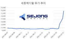 세종메디칼, 공시 전 이미 상한가...이유는