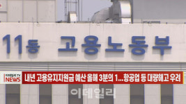 [이데일리N] 내년 고용유지지원금 예산 올해 3분의 1...항공업 등 대량해고 우려