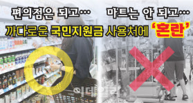 마트서 못사는 워치 편의점선 OK…우왕좌왕 국민지원금 사용처