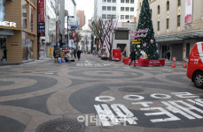 [포토] 적막감 도는 명동길