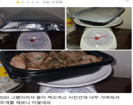 고기 저울질하니 500g 미달…별 하나 리뷰에 사장이 보인 반응