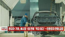 (영상)현대차·기아, 美시장 1월 판매 `역대 최다`…친환경차 판매 급증
