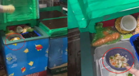 썼던 야채반찬, 물에 씻으면 돼…잔반 재탕 딱걸린 식당