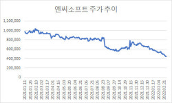 한때 황제주였는데…1년 새 주가 60% 추락한 엔씨소프트