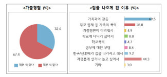 위기청소년 절반, 부모 등으로부터 신체·언어폭력 당해