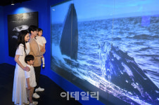 [포토]도심 속 바다, 서울스카이 미디어아트 특별전 나는 고래