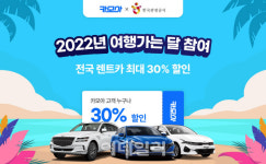 30% 렌터카 할인받으세요…카모아, ‘여행가는 달’ 참여
