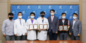 길병원 탁구 동호회원들, 탁구대회서 쓰러진 심정지 환자 살려 감사패