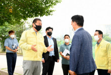 김경일 파주시장 당선인, 폭우 대비 배수펌프장 현장 점검