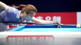 김진아 2승 활약 하나카드, 프로당구 PBA 팀리그 2라운드 첫 승