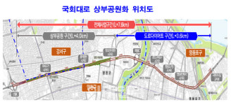 서울시 국회대로, 아름다운 가로숲·테마길로…공원화 본격 착공