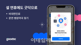 굿닥 설 연휴 실시간 비대면 진료, 운영 병원·약국 검색 서비스 강화