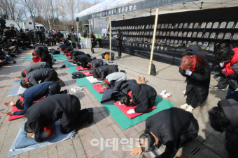 [포토]이태원참사 희생자 추모 159배