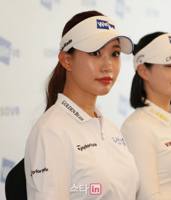 [포토]유현주 '새로운 스폰서와 우승 다짐'