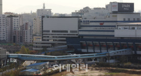 [포토]30년된 용산역 공중보행교 철거