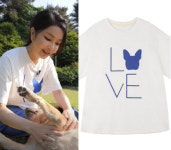 유기견 보호 앞장 김건희, 동물농장서 입은 티셔츠[누구템]