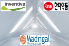 최초 NASH 신약...‘마드리갈-인벤티바-한미약품’ 삼파전