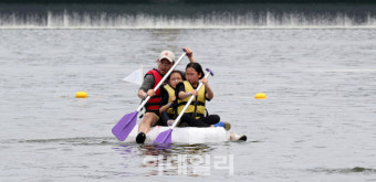 [포토]온 가족이 함께 즐기는 나만의 한강호 경주대회