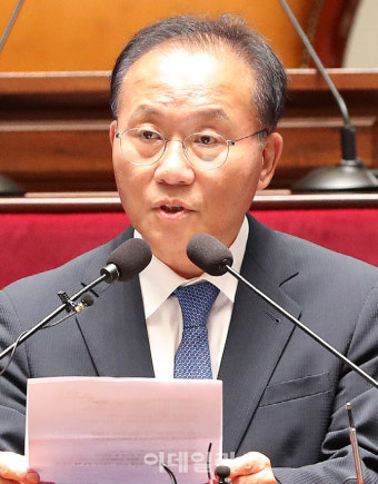 [포토]발언하는 윤재옥 국민의힘 원내대표