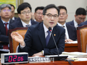 [포토]국정감사, '답변하는 한기정 공정위원장'