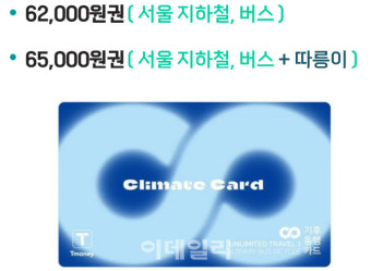'지하철·버스·따릉이 무제한' 기후동행카드 내년 1월27일 시행(종합)