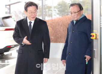 이해찬 만난 이재명 
